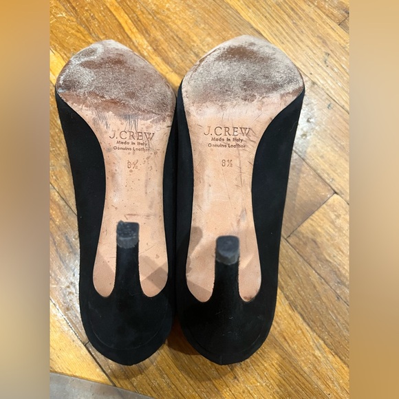J Crew Elsie Elegant Black Suede Women's Pumps - Picture 7 of 8